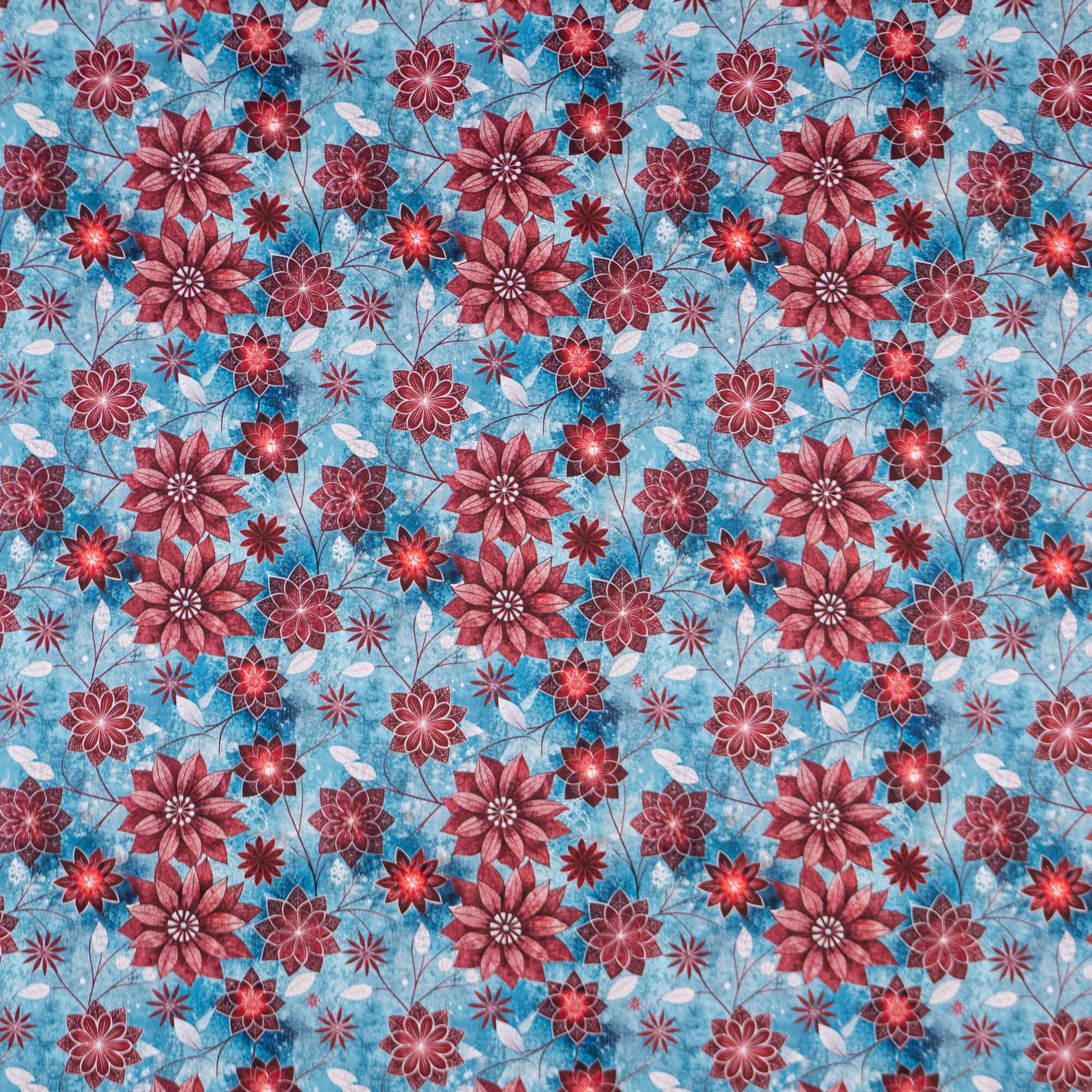 EP Graphic Flowers Light Blue