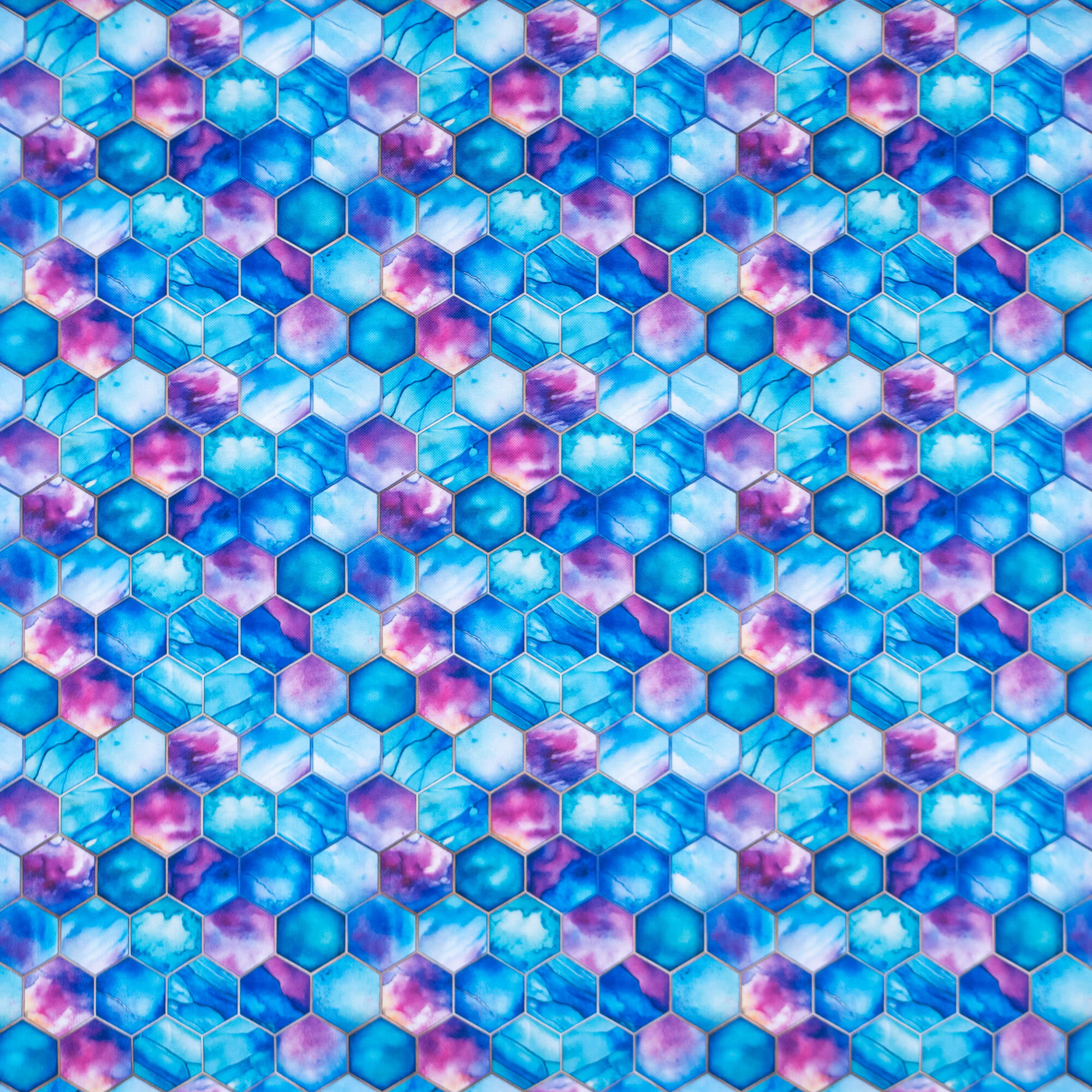 EP Blue & Pink Hexagon Outdoorstoff