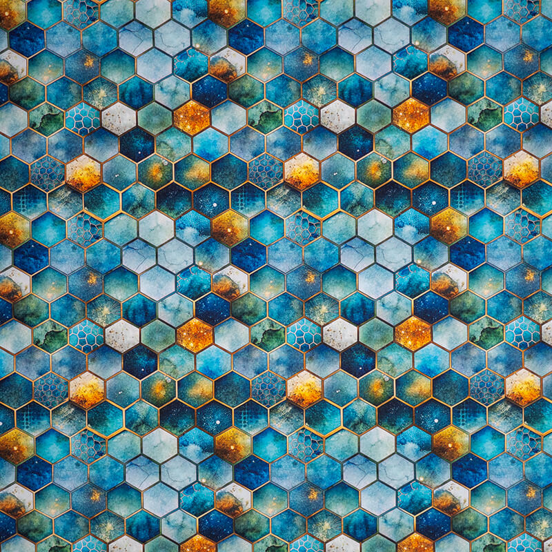 Vorbestellung EP Teal Hexagon