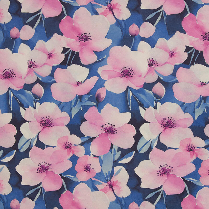 Argentina Blüten, rosa/dunkelblau